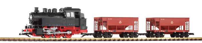 PIKO 37100 - G - S-Set Güterzug BR 80 + 2 Schüttgutwg. der DB, Ep. III